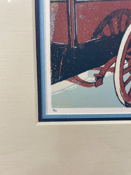 Busy Main Original Block Print - Special Edition