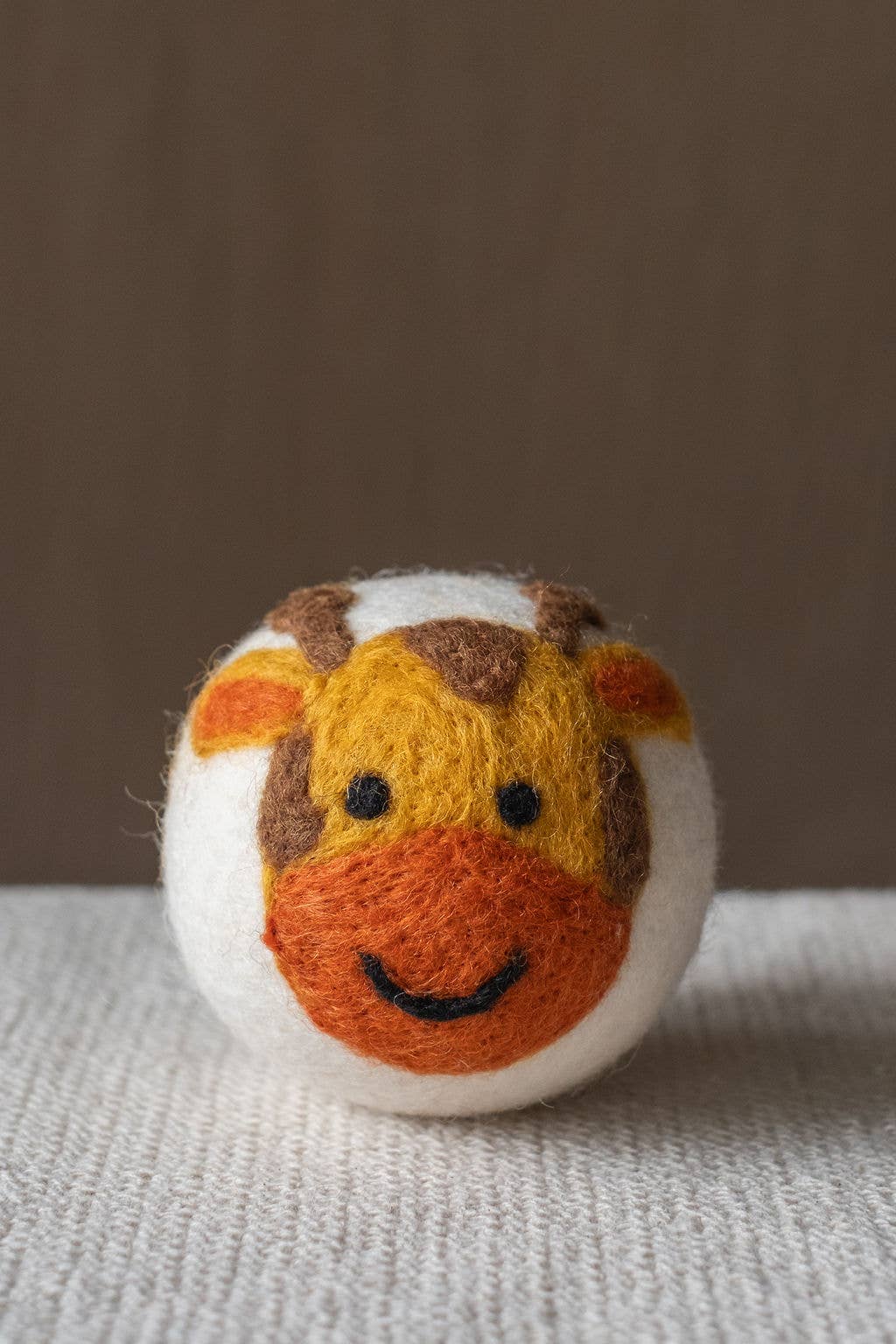 Single Choice – Dryer Balls Natural Wool Ethically Handmade: Giraffe