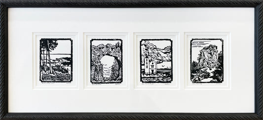 Miniature Mackinac Set Original Block Print - Special Edition A