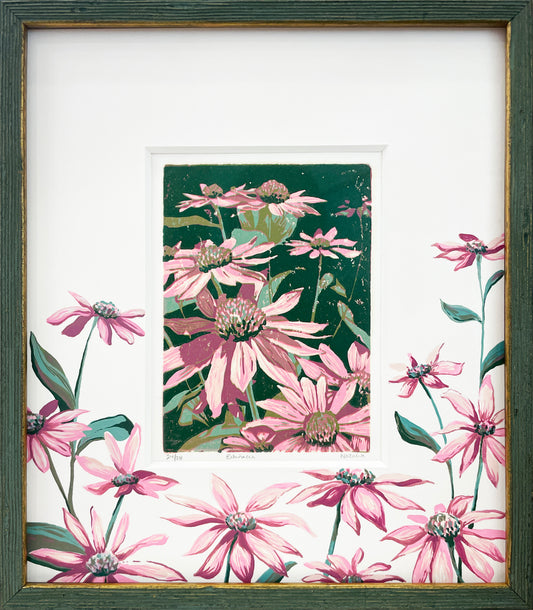Echinacea Original Block Print - Special Edition