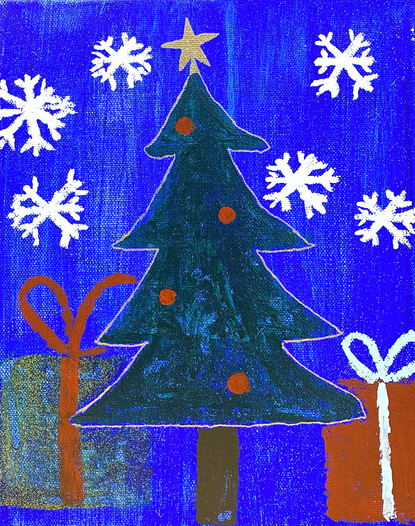2023 Holiday Paintings by the Peacock Art Club