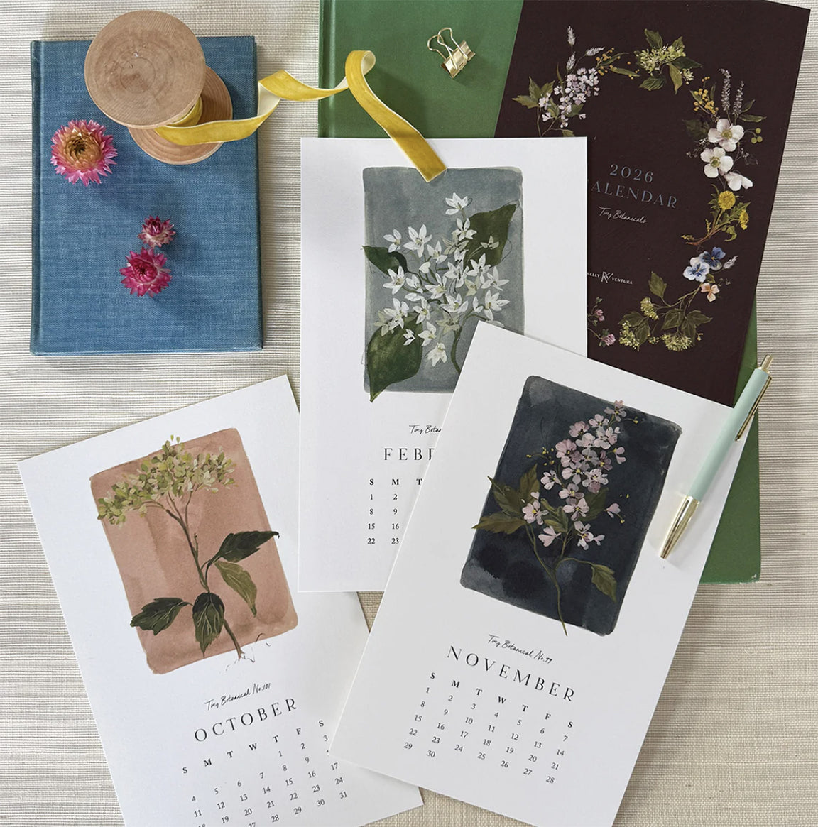 2026 Tiny Botanicals Calendar by Kelly Ventura
