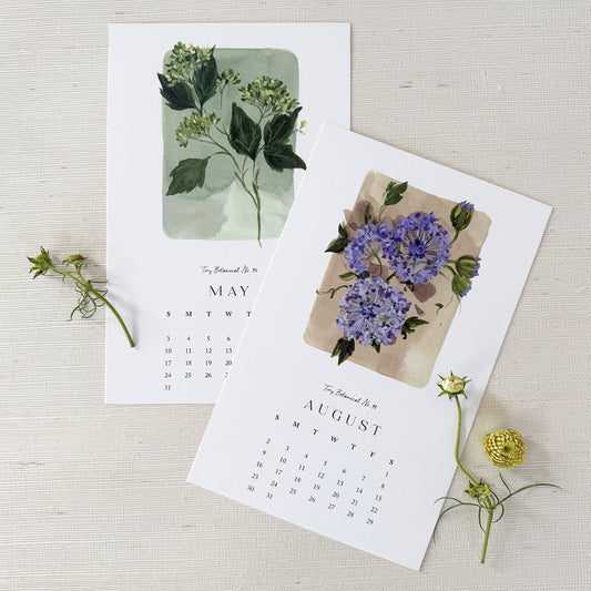 2026 Tiny Botanicals Calendar by Kelly Ventura