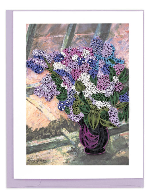 Quilled Artist Series - Lilacs in a Window, Cassatt