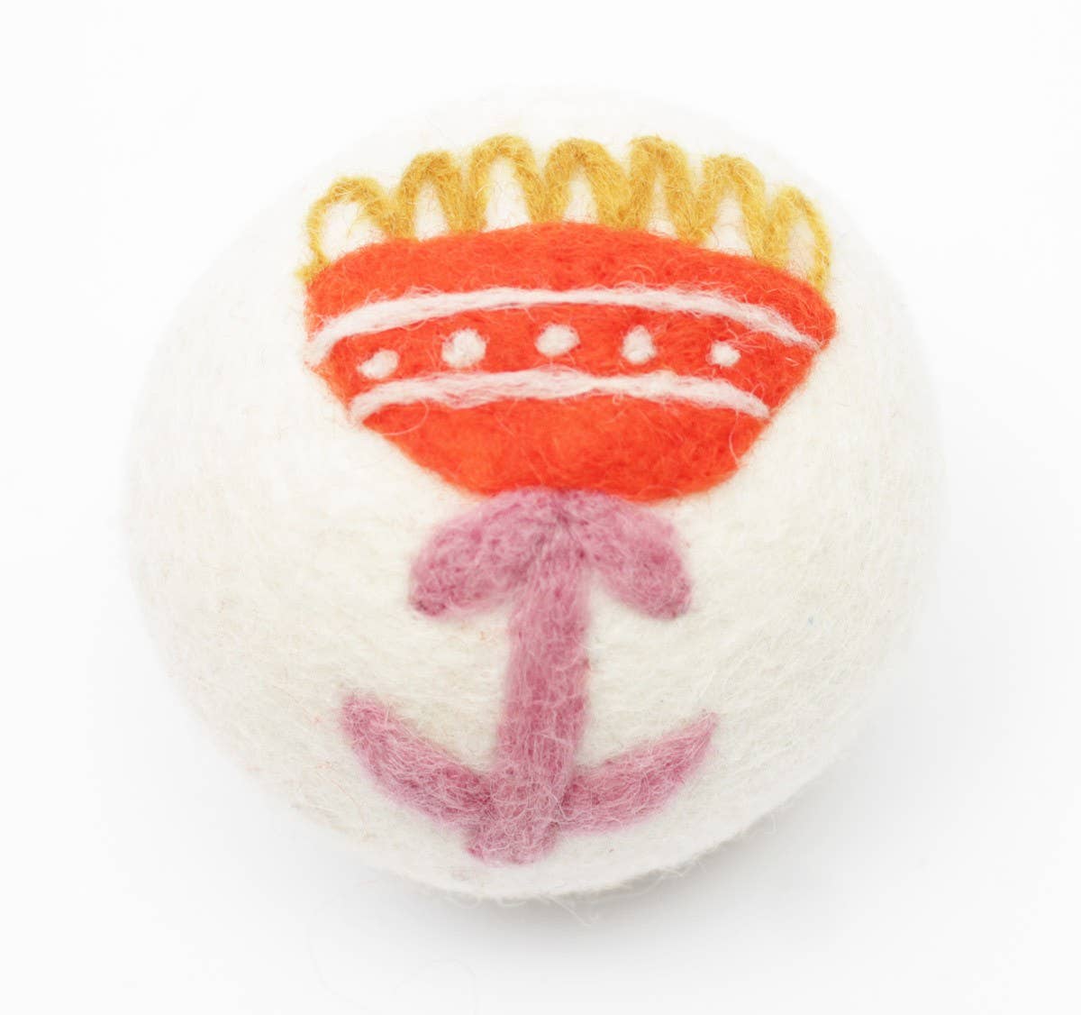 Flowers: Eco Wool Dryer Balls Fair Trade: Yellow/Blue