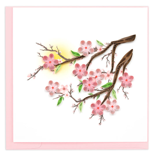Cherry Blossoms Quilled Card