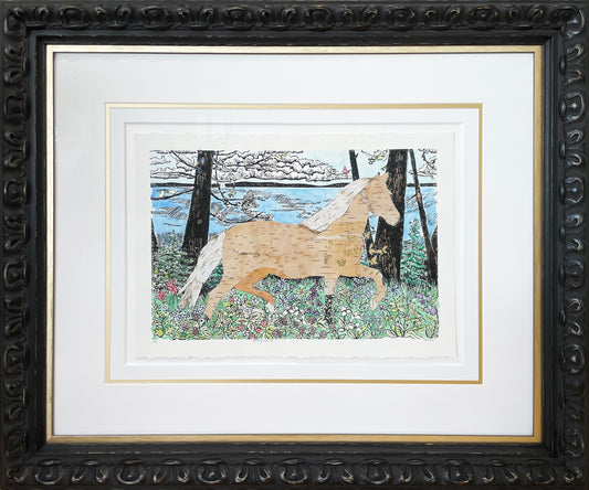 Morning Frolic 2 Original Block Print - Special Edition