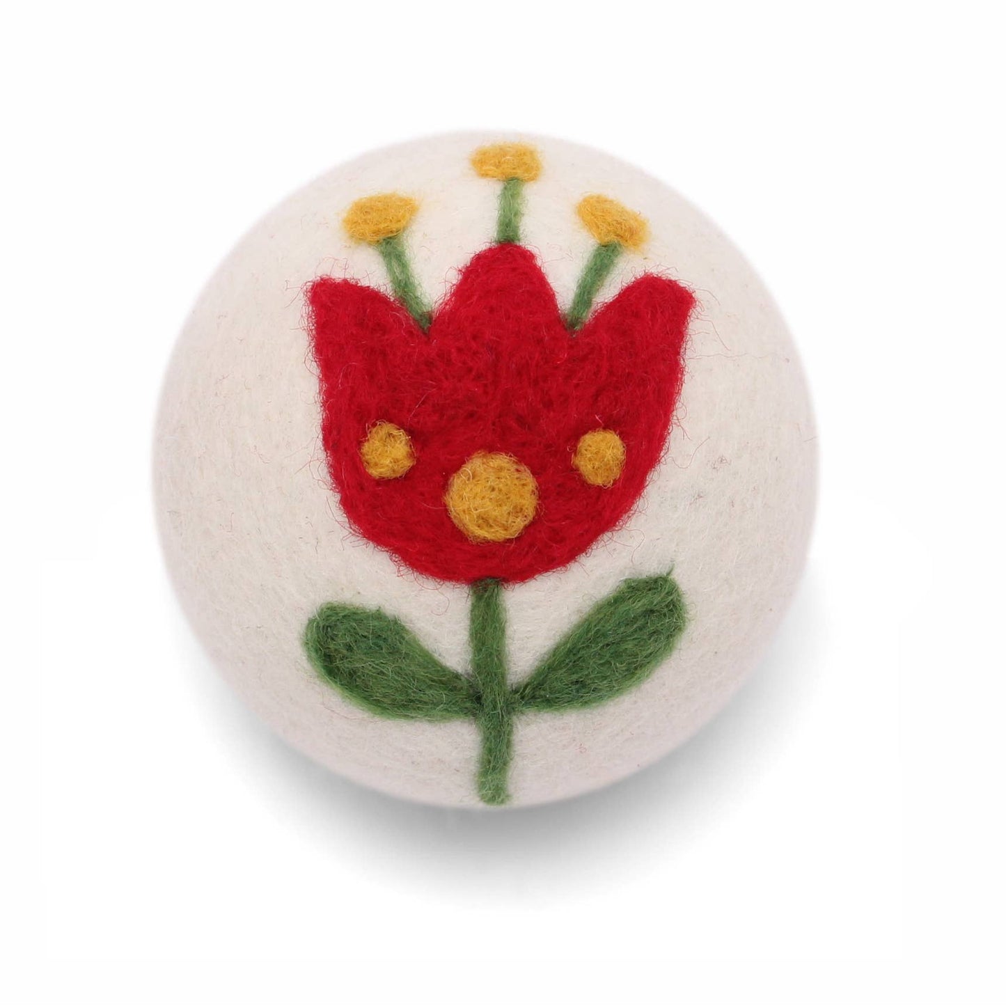 Flowers: Eco Wool Dryer Balls Fair Trade: Yellow/Blue