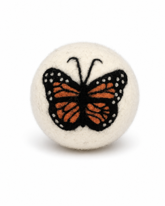 Eco Wool Dryer Ball: Golden Butterfly