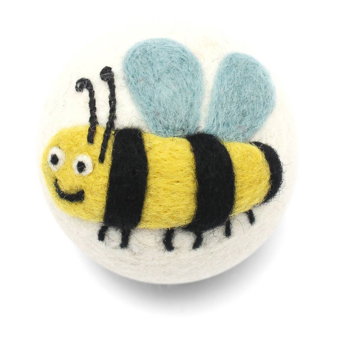 Bees: Eco Wool Dryer Balls Fair Trade: Happy Bee