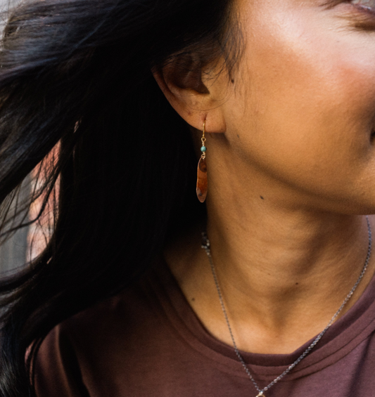 Take Flight Copper & Jasper Earrings
