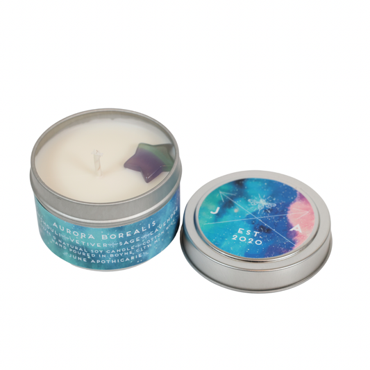 Aurora Borealis 4oz Travel Candle