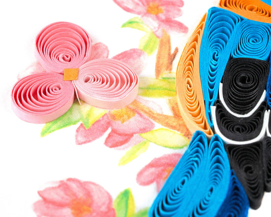 Bluebird on Flower Branch Gift Enclosure Mini Card