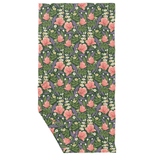 Classy Tulips Double Sided Waffle Dish Towel