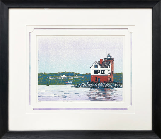 Rounding the Island Original Block Print - Special Edition