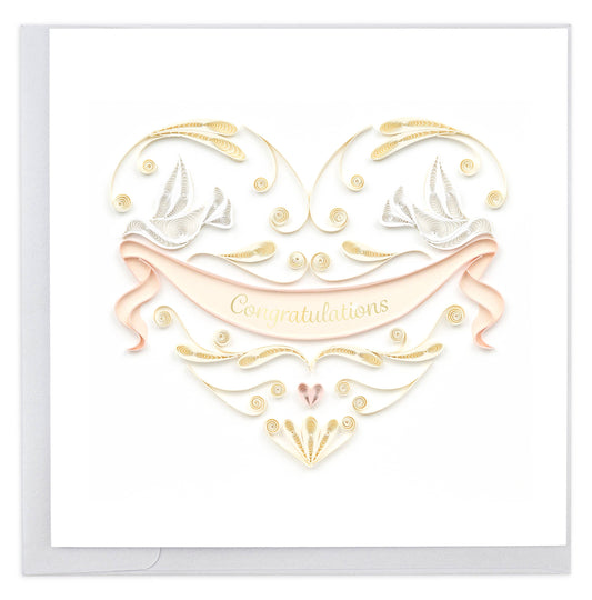 Wedding Doves Heart