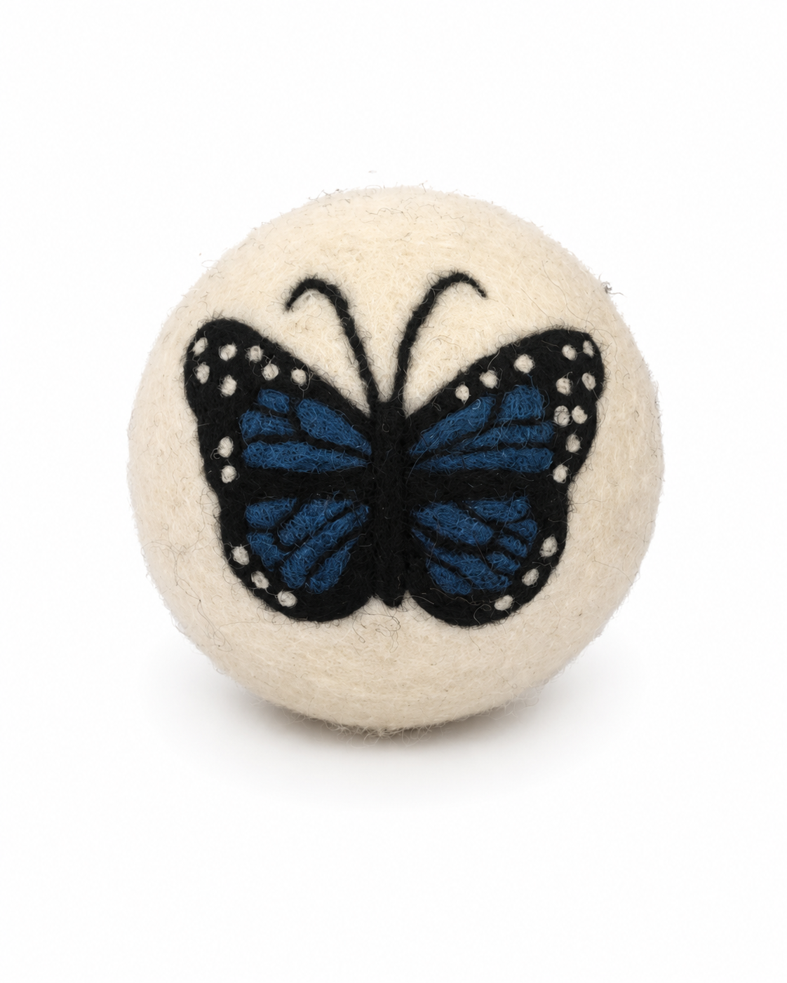 Eco Wool Dryer Ball: Blue Butterfly