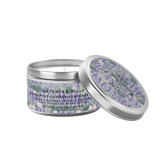 Lavender Hills 4oz Travel Candle