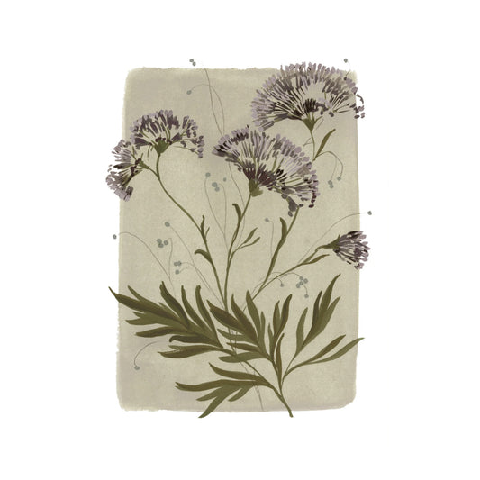 Floral fine art print featuring a reproduction of an original watercolor painting by Michigan artist Kelly Ventura.