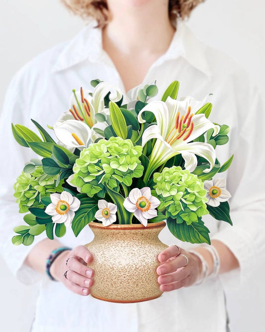Ivory & Sage Pop-up Greeting Cards