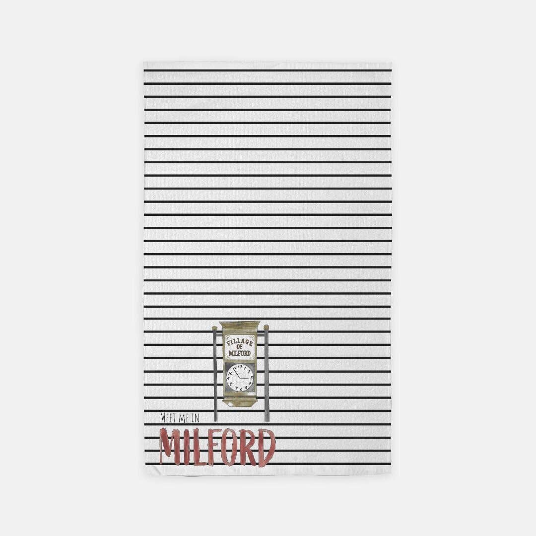 Meet Me in Milford Striped Towel (15" x 25")