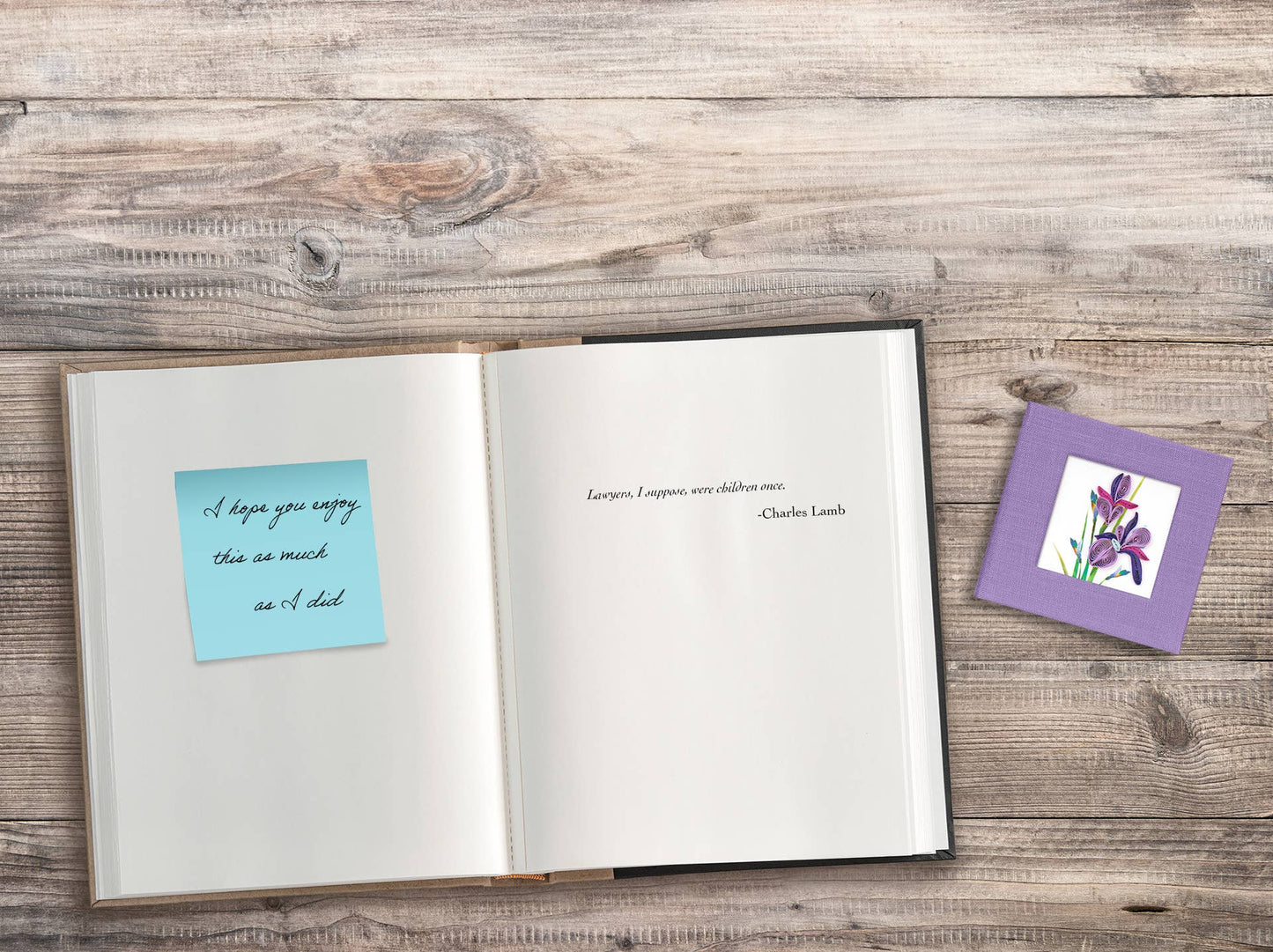 Iris Sticky Note Pad Cover