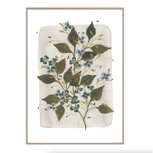 Floral fine art print featuring a reproduction of an original watercolor painting by Michigan artist Kelly Ventura.