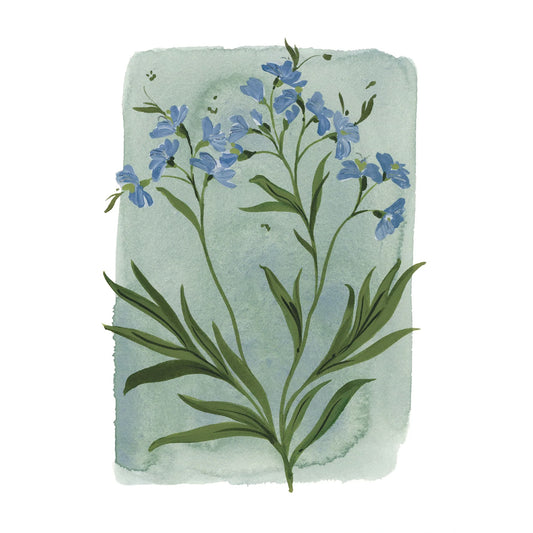 Floral fine art print featuring a reproduction of an original watercolor painting by Michigan artist Kelly Ventura.