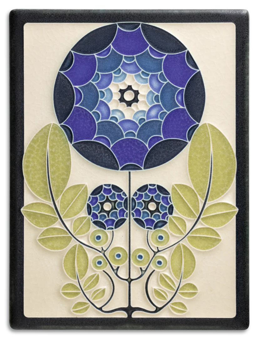 Dahlia – 6x8 art tile