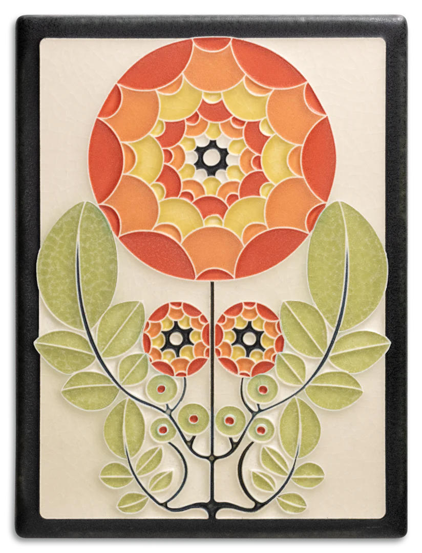 Dahlia – 6x8 art tile