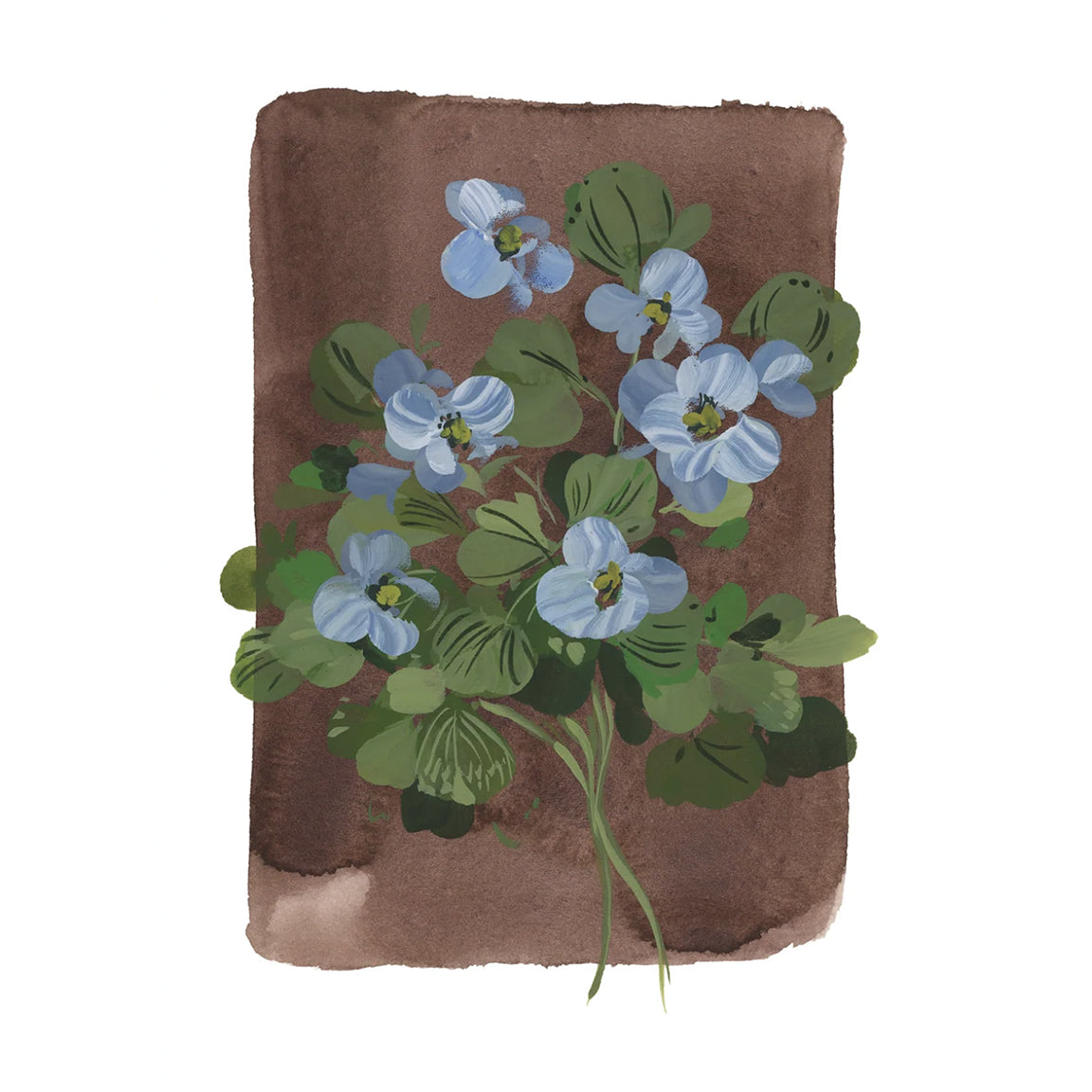 Floral fine art print featuring a reproduction of an original watercolor painting by Michigan artist Kelly Ventura.