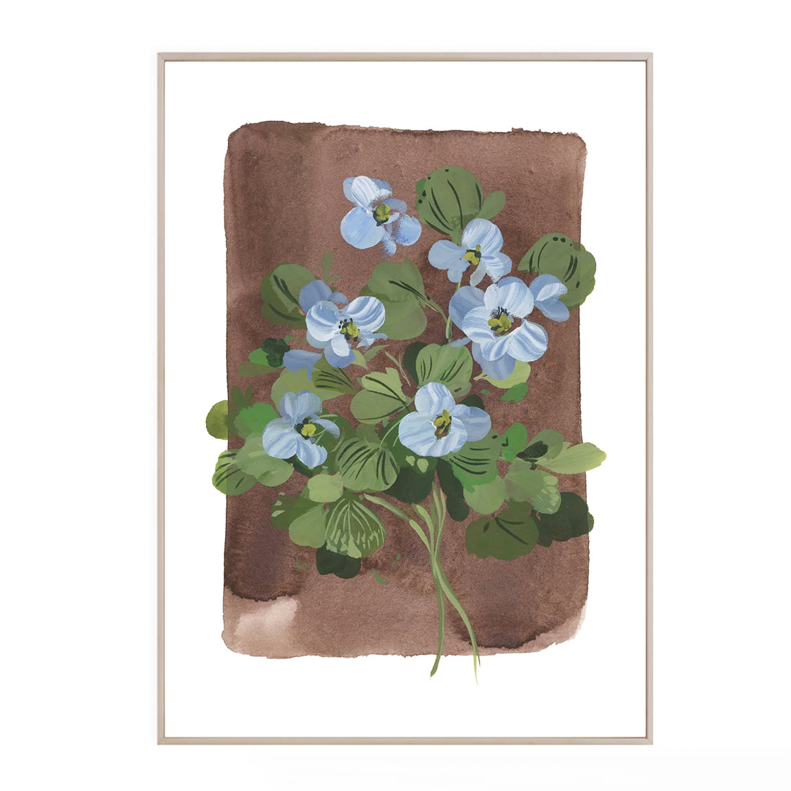 Floral fine art print featuring a reproduction of an original watercolor painting by Michigan artist Kelly Ventura.