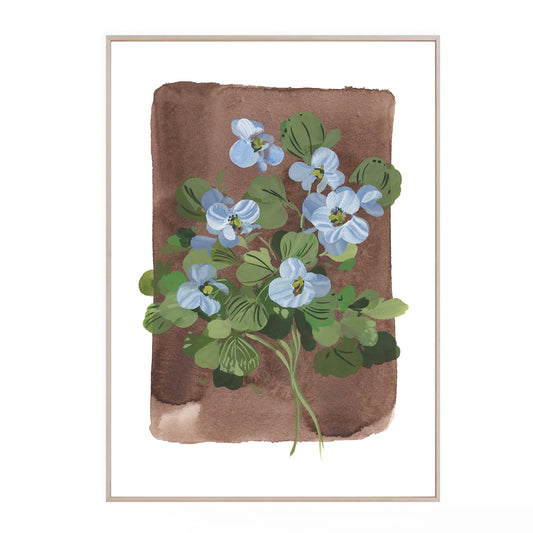 Floral fine art print featuring a reproduction of an original watercolor painting by Michigan artist Kelly Ventura.