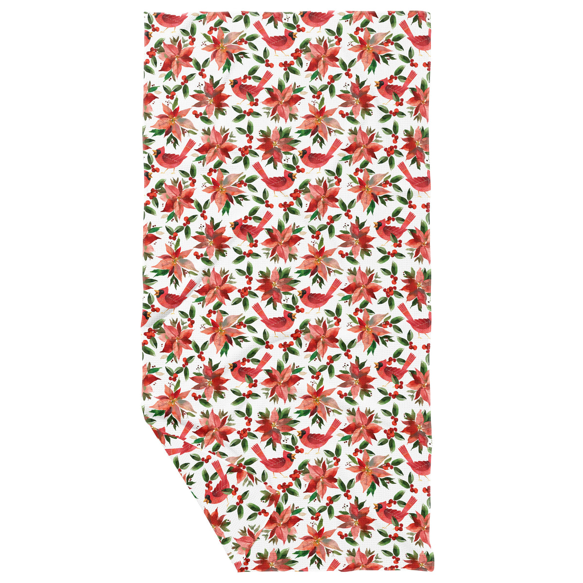 Cardinals Double Sided Waffle Dish Towel