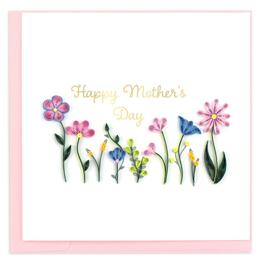 Mother’s Day Wildflowers Quilled Greeting Card