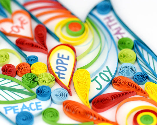 Hamsa Hand Quilled Card