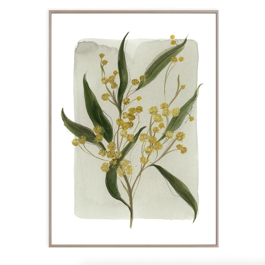 Floral fine art print featuring a reproduction of an original watercolor painting by Michigan artist Kelly Ventura.