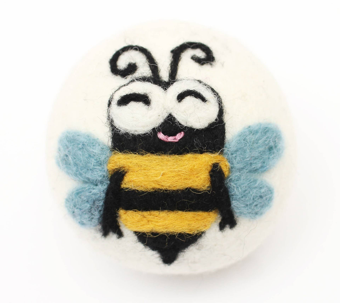 Bees: Eco Wool Dryer Balls Fair Trade: Happy Bee