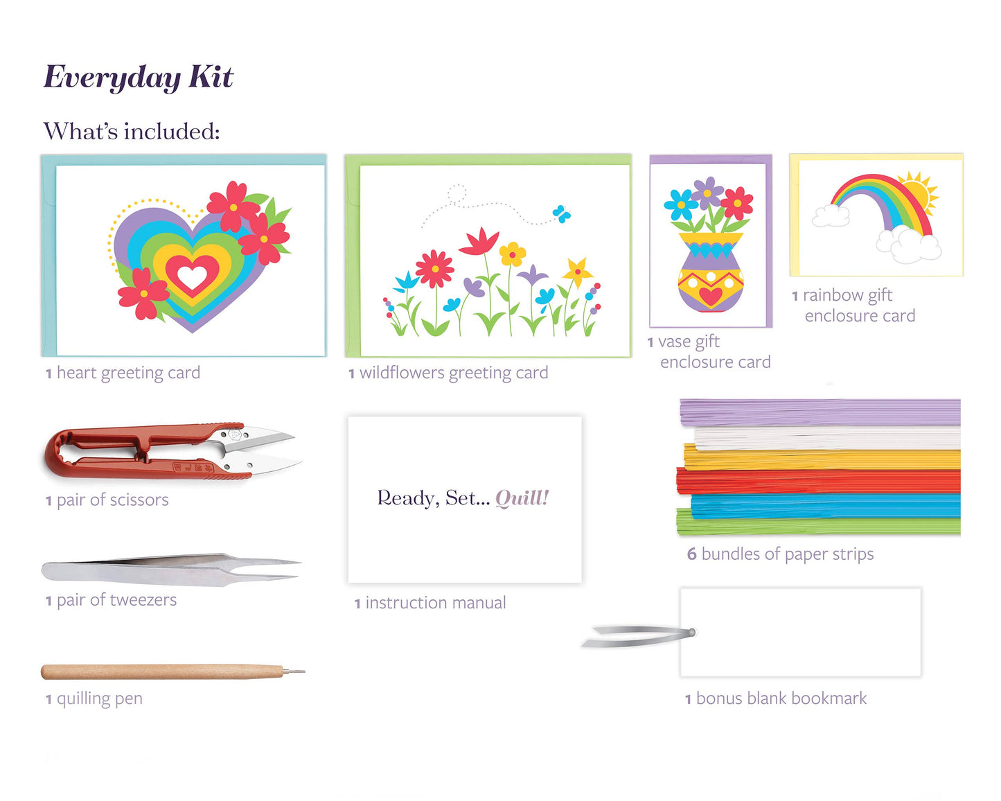 Create-a-Quill DIY Quilling Kit:  Everyday