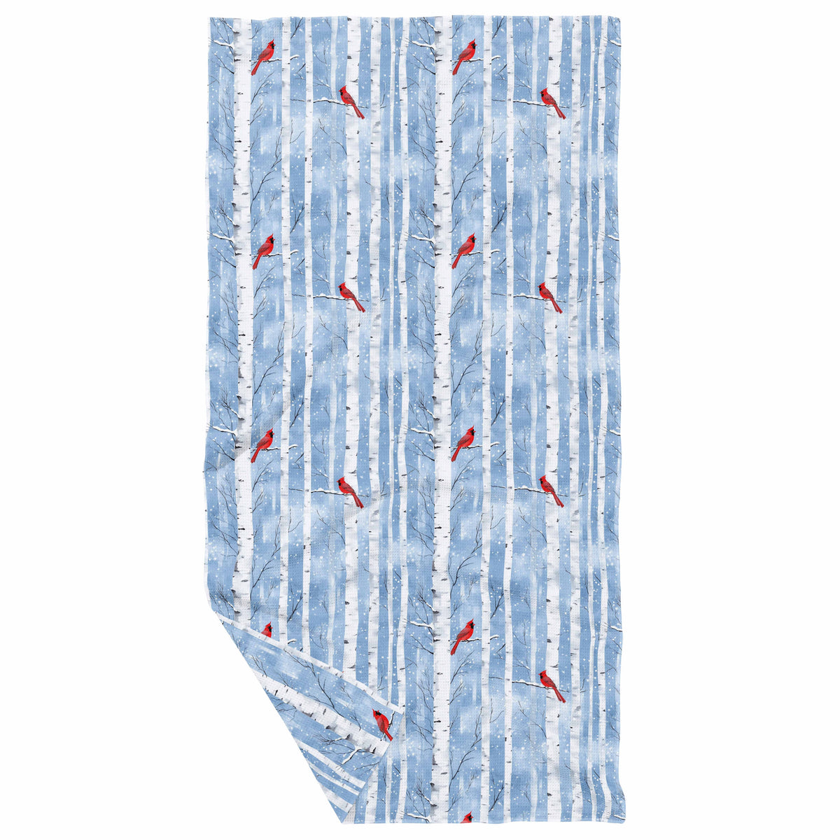 Birch Cardinal Double Sided Waffle Dish Towel