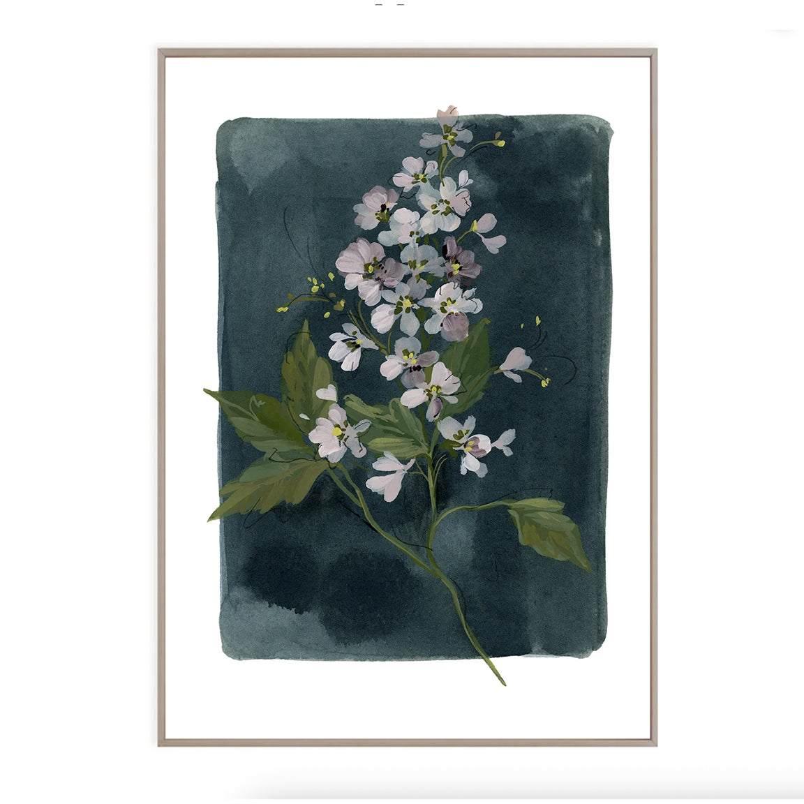 Floral fine art print featuring a reproduction of an original watercolor painting by Michigan artist Kelly Ventura.