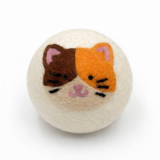 Eco Wool Dryer Ball: Calico Cat