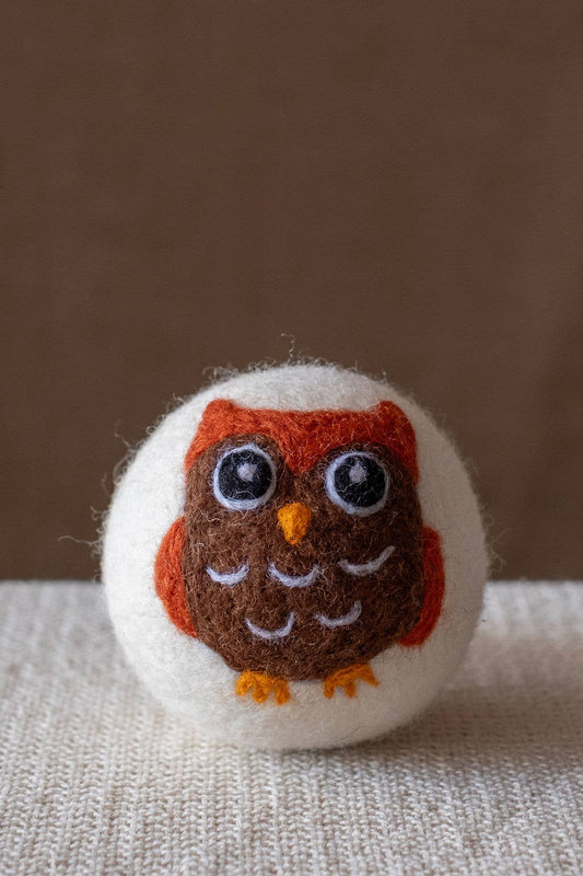 Single – Wool Dryer Balls Over 50 Styles : Brown Owl