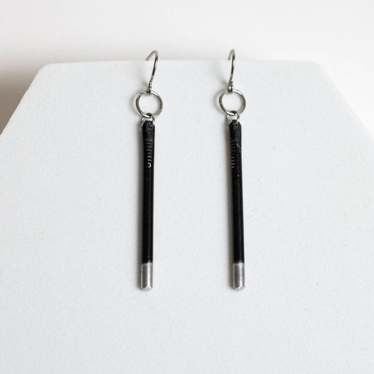 Stand By Me Steel Earrings by Mend on the Move jewelry created from auto parts by abuse survivors in Detroit.