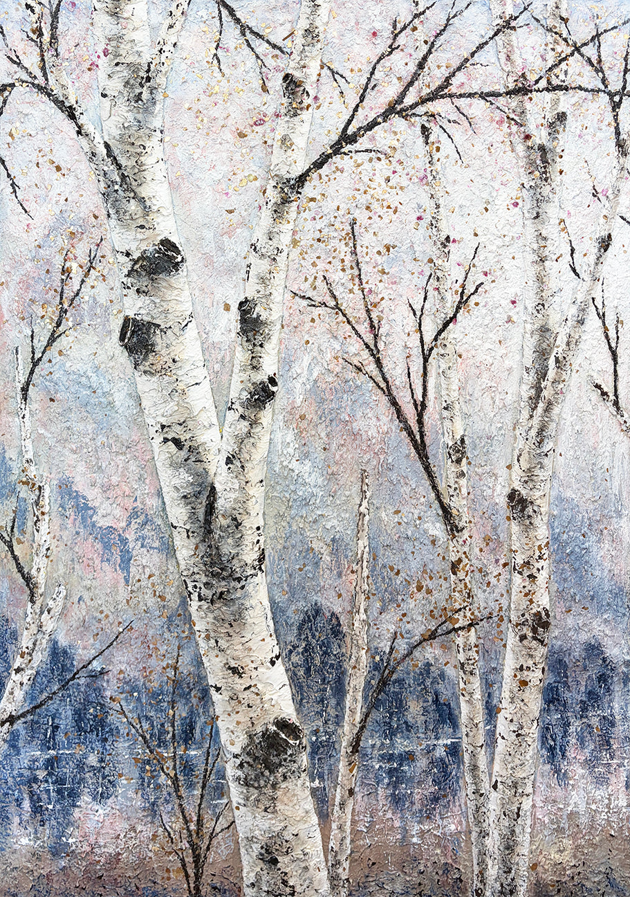 After the Rain Triptych Acrylic Painting