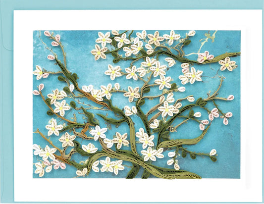 Quilled Artist Series Almond Blossoms by Van Gogh Greeting Card