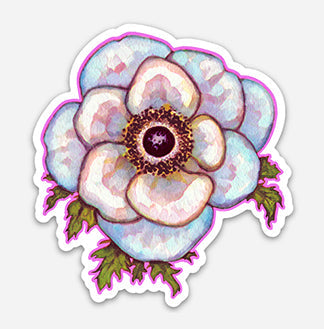 Anemone Decorative Sticker by Jessica Waterstradt.