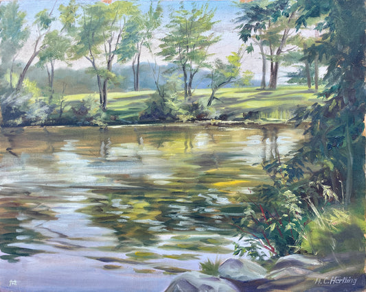 Around the Riverbend - oil