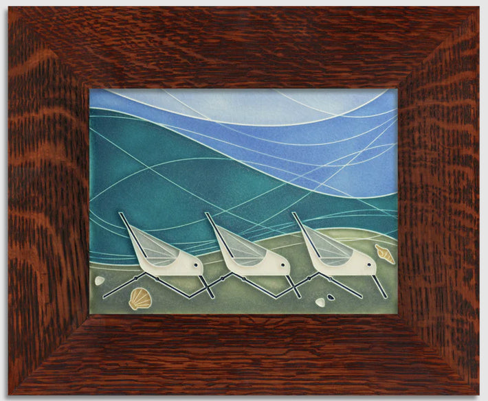 Beach Birds – 6x8 art tile