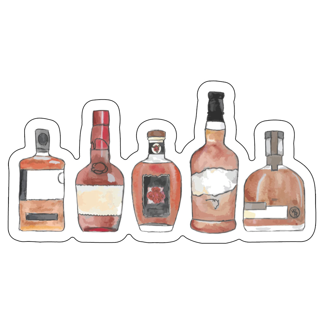 Bourbon Bottle Sticker